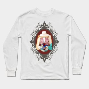 Ribcage (Deepgray Cameo) Long Sleeve T-Shirt